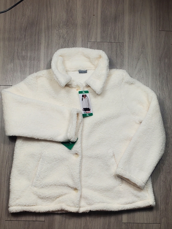 32 Degrees Tops - NWT 32 Degrees Heat Sherpa Fleece Jacket Cream Ivory Women's XL